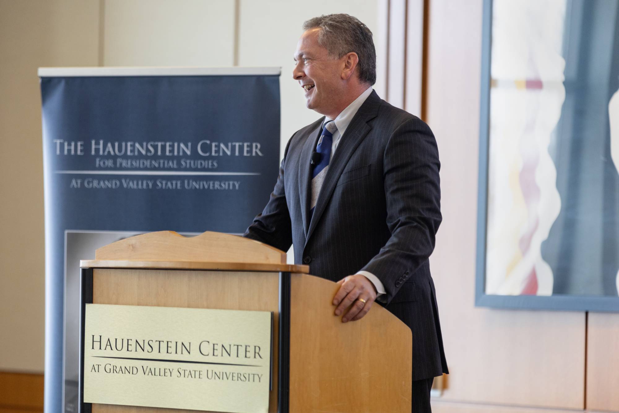 Speakers in conversation